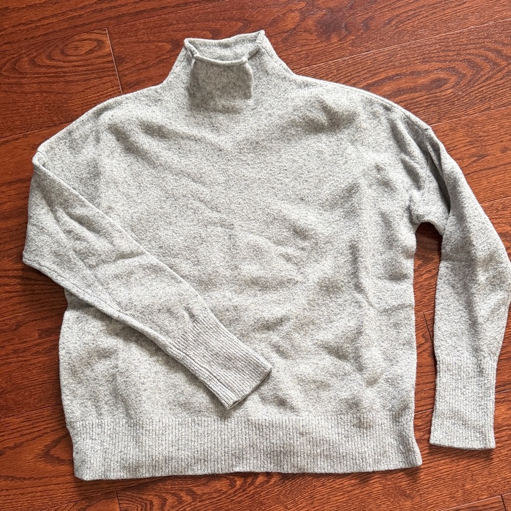 Gray Turtleneck Sweater for Men
